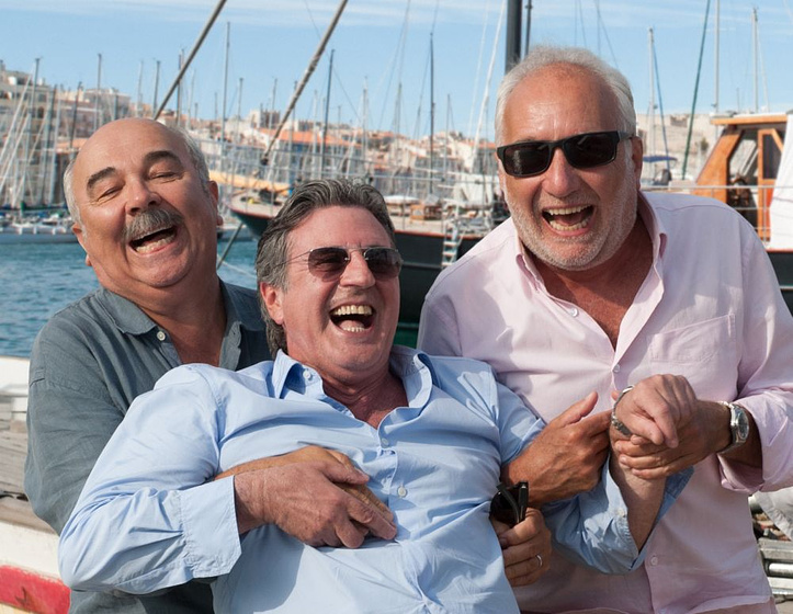 Daniel Auteuil, François Berléand y Gérard Jugnot en Entre Amigos