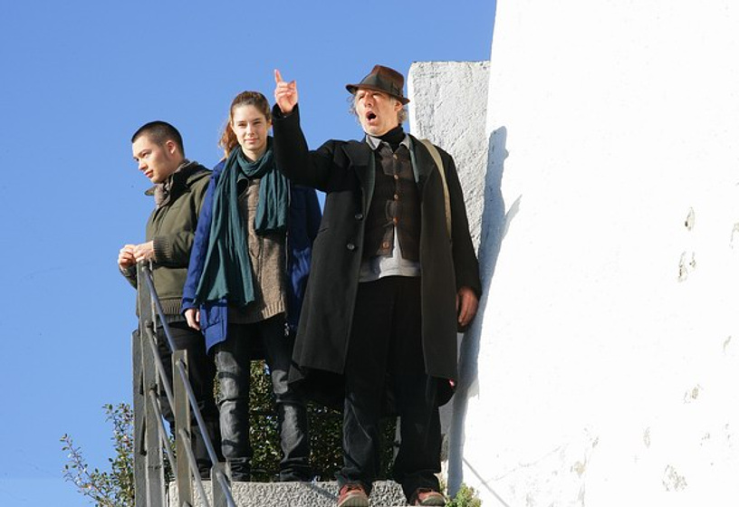 Nilo Mur, Fermí Reixach y Katia Klein en Estación del olvido