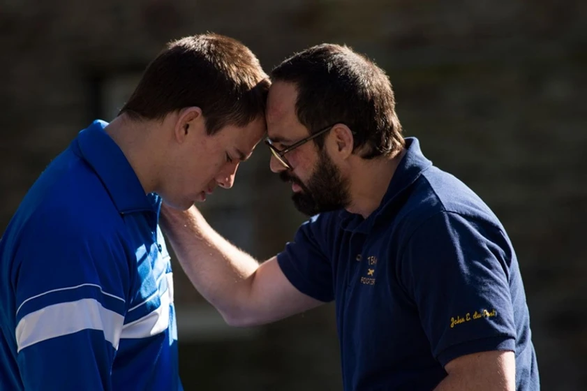 Mark Ruffalo y Channing Tatum en foxcatcher
