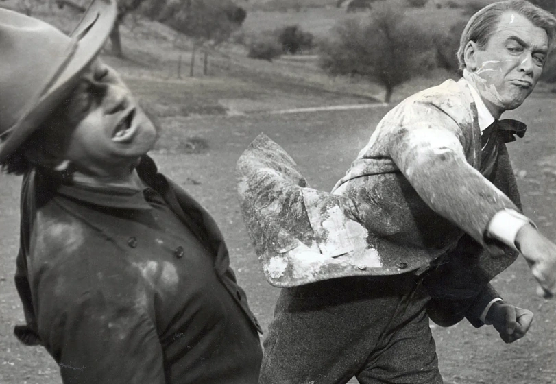 James Stewart y John Wayne en El Hombre que Mató a Liberty Valance