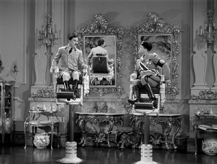 Charles Chaplin en El Gran Dictador