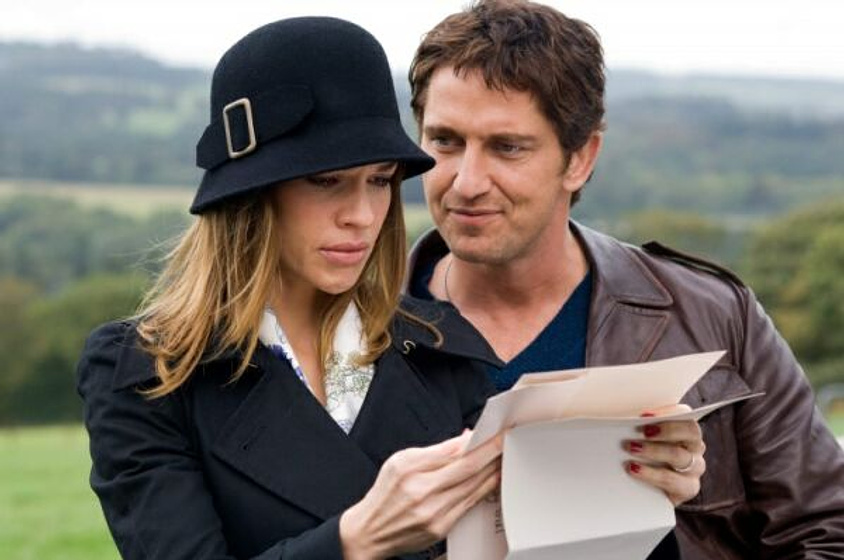 Gerard Butler y Hilary Swank en P.D. Te quiero