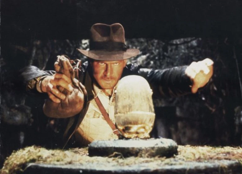 Harrison Ford en Indiana Jones en Busca del Arca Perdida