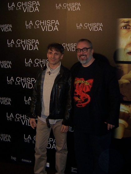 Álex de la Iglesia y José Mota en La Chispa de la vida (Photocall La chispa de la vida)