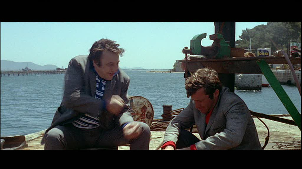 Jean-Paul Belmondo en Pierrot el loco