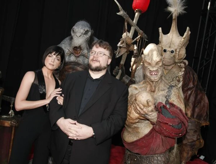 Guillermo del Toro y Selma Blair en Hellboy II: El Ejército Dorado (Premiere en Los Angeles (Junio 2008))