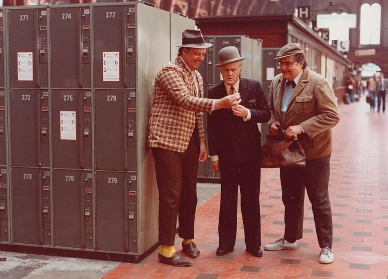 Ove Sprogøe, Morten Grunwald y Poul Bundgaard en the-olsen-gang-outta-sight