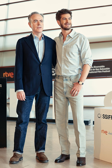 John Crowley y Andrew Garfield en Vivir el Momento (Festival de San Sebastián. Septiembre 2024)