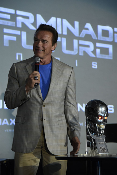 Arnold Schwarzenegger en Terminator Genesis (Photocall Rio de Janeiro. Mayo 2015)