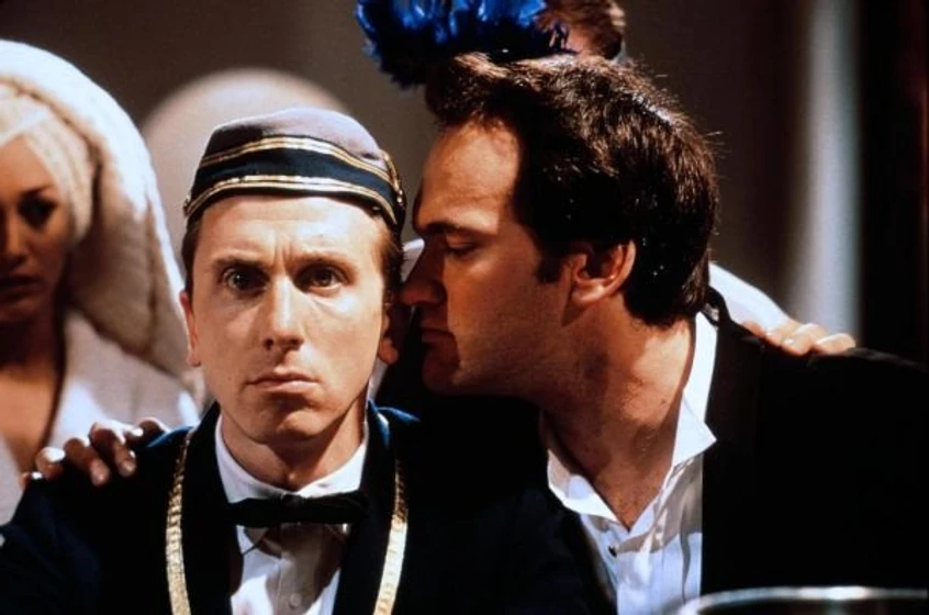 Quentin Tarantino y Tim Roth en four-rooms