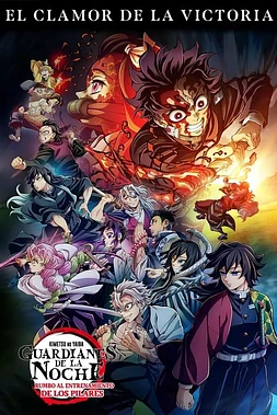 poster of movie Guardianes de la noche: Kimetsu no Yaiba - Rumbo al entrenamiento de los pilares