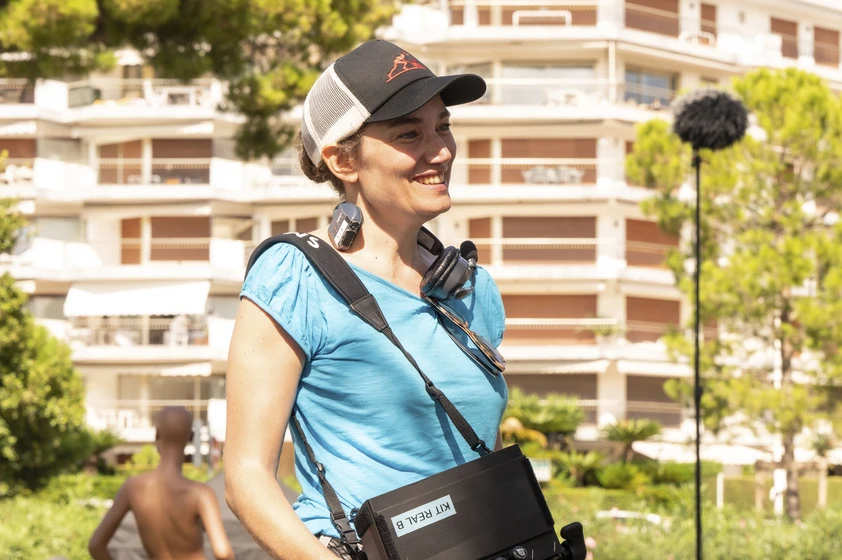 Coralie Fargeat en la-sustancia (Rodaje)