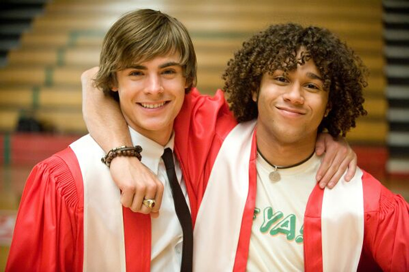 Corbin Bleu y Zac Efron en High School Musical 3. Fin de Curso
