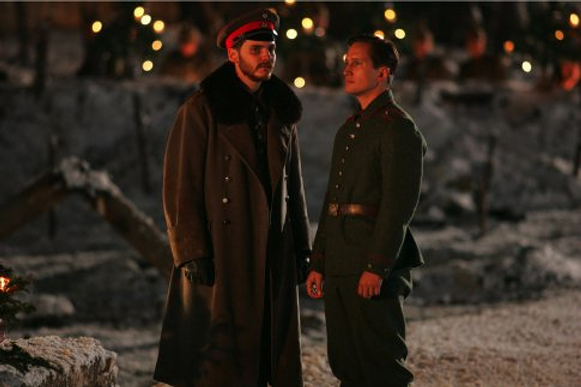 Benno Fürmann y Daniel Brühl en Feliz Navidad