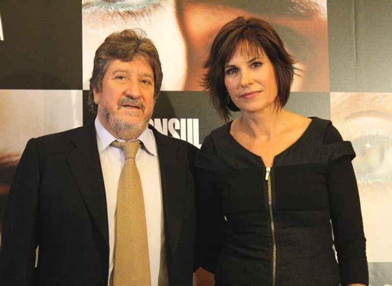 Andrés Vicente Gómez y Concha García Campoy en El Cónsul de Sodoma (PREMIERE.MADRID.DIC09)