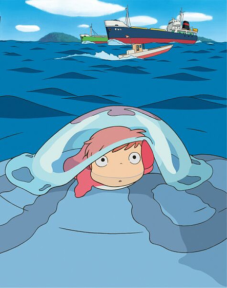 Imagen de Ponyo en el acantilado