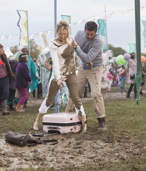 Renée Zellweger y Patrick Dempsey en Bridget Jones's Baby