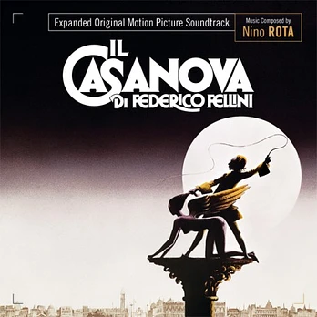 Carátula de la banda de sonido de Casanova, de Federico Fellini