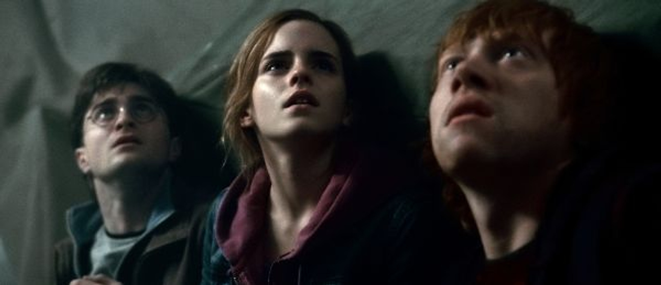 Daniel Radcliffe, Rupert Grint y Emma Watson en Harry Potter y las reliquias de la muerte, Segunda parte