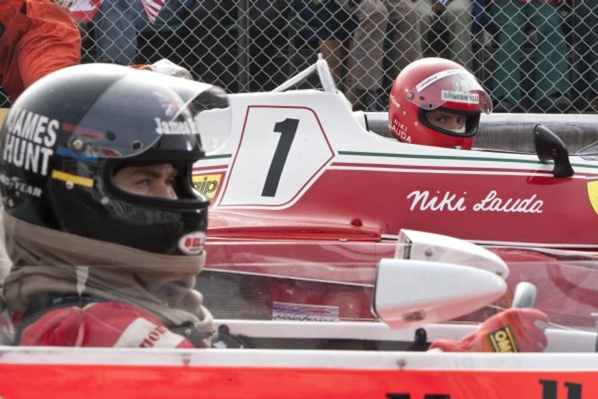 Daniel Brühl y Chris Hemsworth en Rush