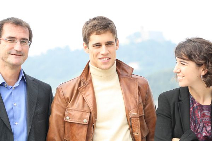 Pablo Malo, Martiño Rivas y Mar Colldel en Tonto quien lo lea (San Sebastian Film Commission )