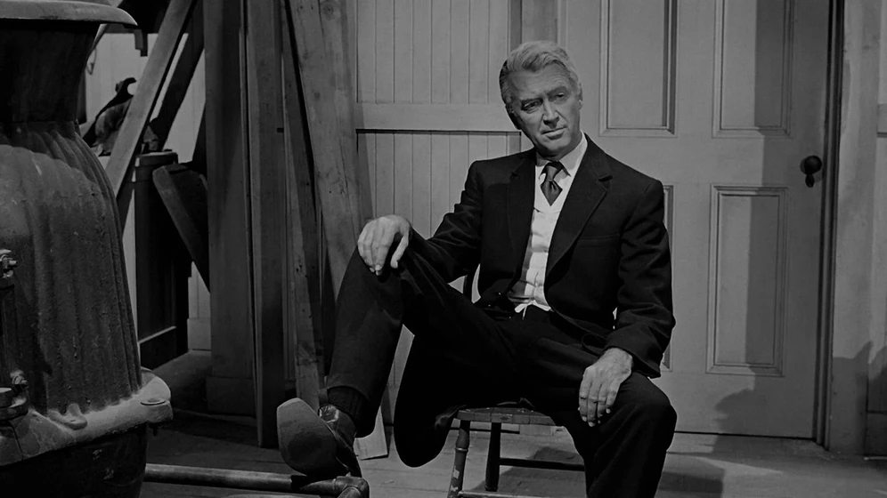 James Stewart en el-hombre-que-mato-a-liberty-valance