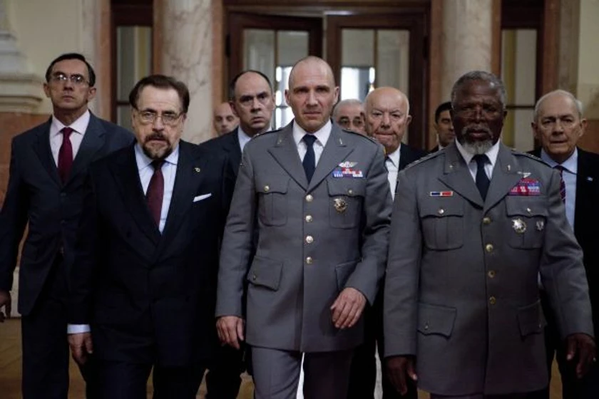Brian Cox y Ashraf Barhom en coriolanus