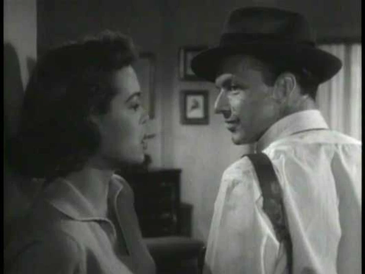 Frank Sinatra y Nancy Gates en de-repente