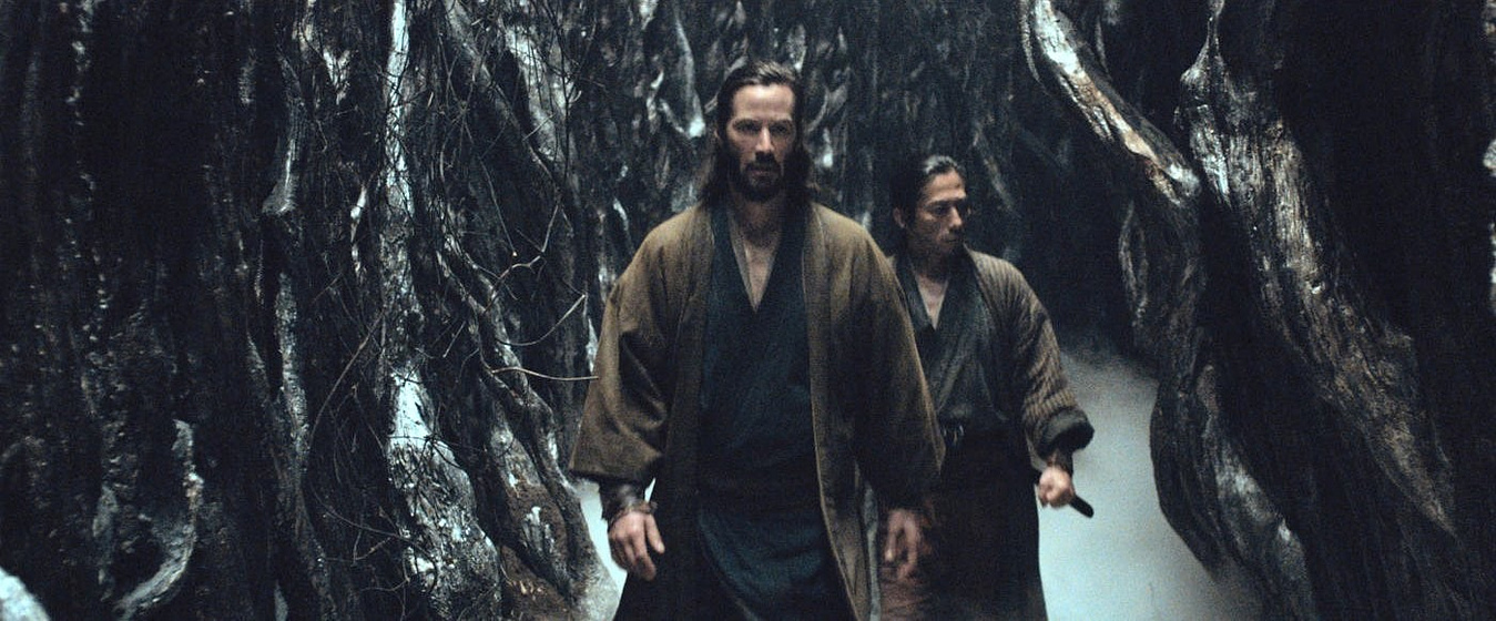 Keanu Reeves y Hiroyuki Sanada en La Leyenda del Samurái. 47 Ronin