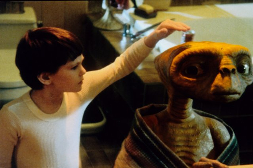 Henry Thomas en E.T., el Extraterrestre