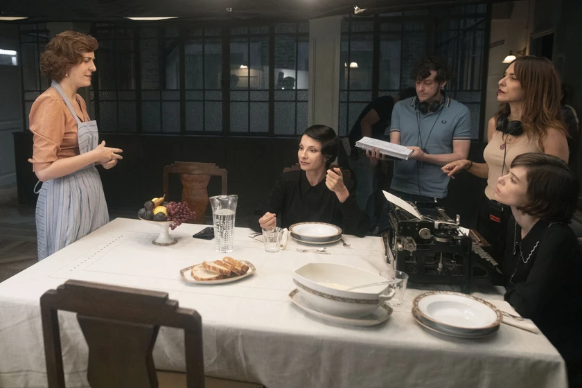 Najwa Nimri, Paula Ortiz, Aixa Villagrán y Alba Planas en la-virgen-roja (Rodaje)
