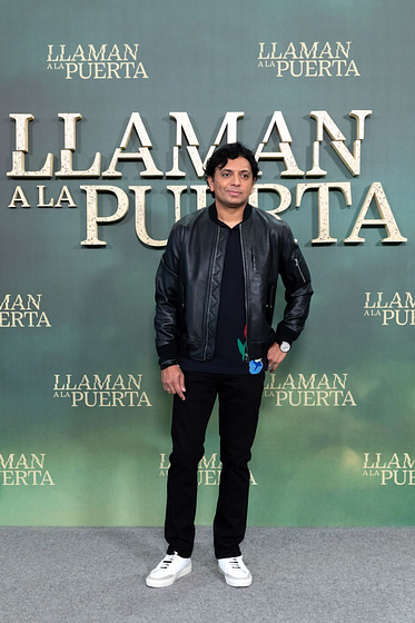 M. Night Shyamalan en Llaman a la Puerta (Photocall en Madrid. Enero 2023)
