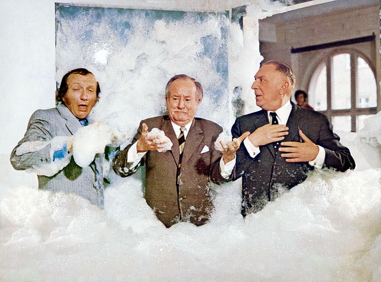 Balduin Baas, Theo Lingen y Karl-Heinz Peters en wir-hau-n-die-pauker-in-die-pfanne