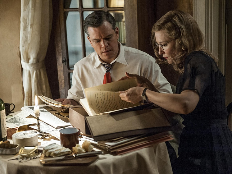 Cate Blanchett y Matt Damon en Monuments Men