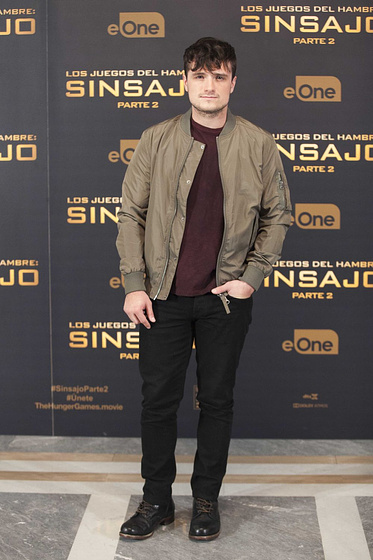 Josh Hutcherson en Los Juegos del Hambre: Sinsajo. Parte 2 (Premiere en Madrid. Noviembre 2015)