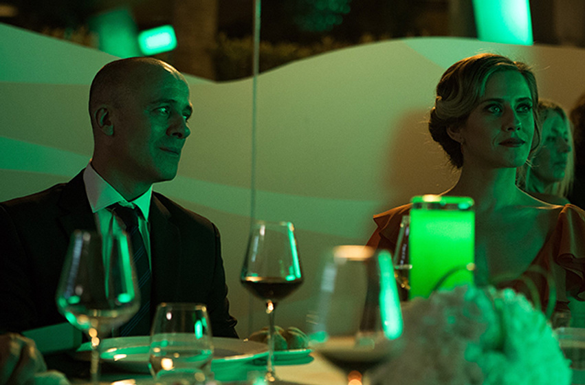Javier Gutiérrez y María León en El Autor