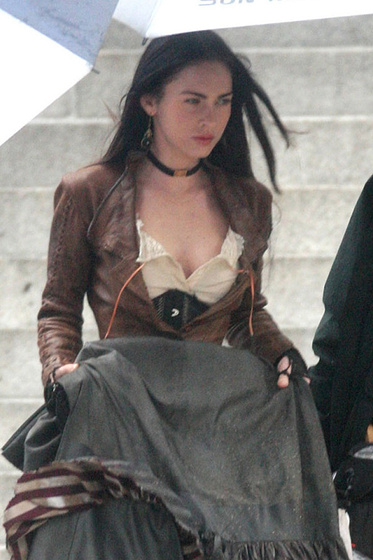 Megan Fox en Jonah Hex (Rodaje)
