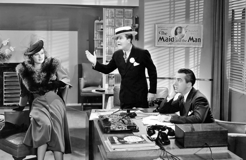 Jack Oakie y Lucille Ball en los-lios-de-anabel