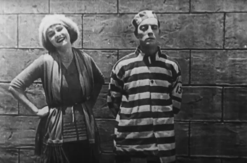 Buster Keaton y Sybil Seely en convicto-13