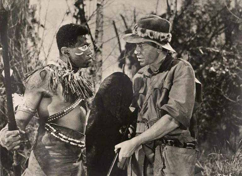 Robert Beatty y Orlando Martins en tarzan-y-el-safari-perdido