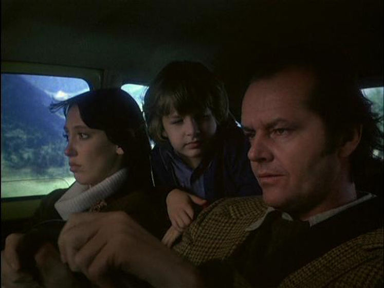 Jack Nicholson, Shelley Duvall y Danny Lloyd en El Resplandor