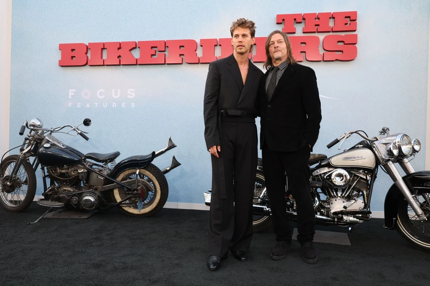 Norman Reedus y Austin Butler en Bikeriders. La Ley del Asfalto (Premiere en Los Angeles. Junio 2024)