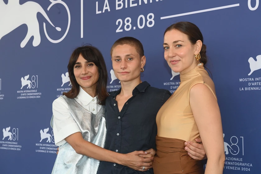 Zackari Delmas, Silvia D'Amico y Giulia Galassi en my-birthday (Festival de Venezia. Septiembre 2024)