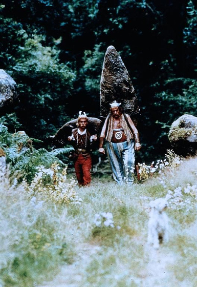 Gerard Depardieu y Christian Clavier en Astérix y Obélix contra el César