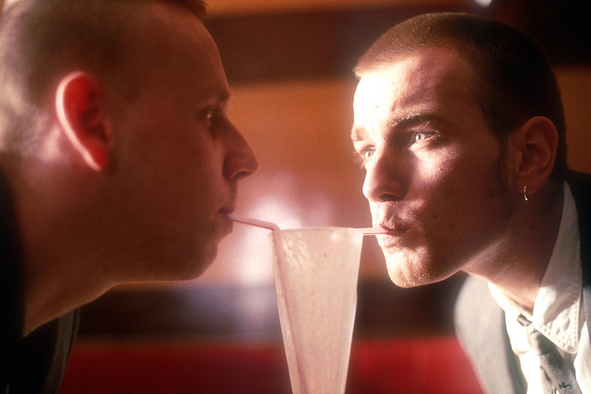 Ewan McGregor y Ewen Bremner en Trainspotting