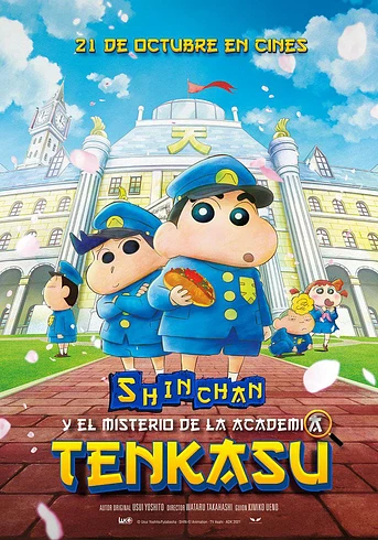 Poster de Shin Chan y el Misterio de la academia Tenkasu