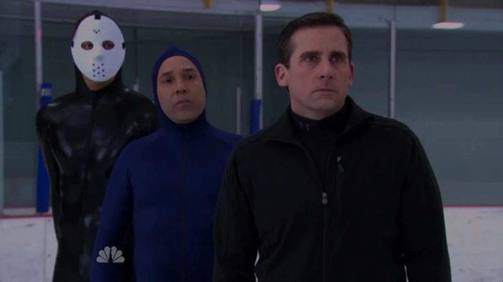 Steve Carell y Oscar Nuñez en The Office