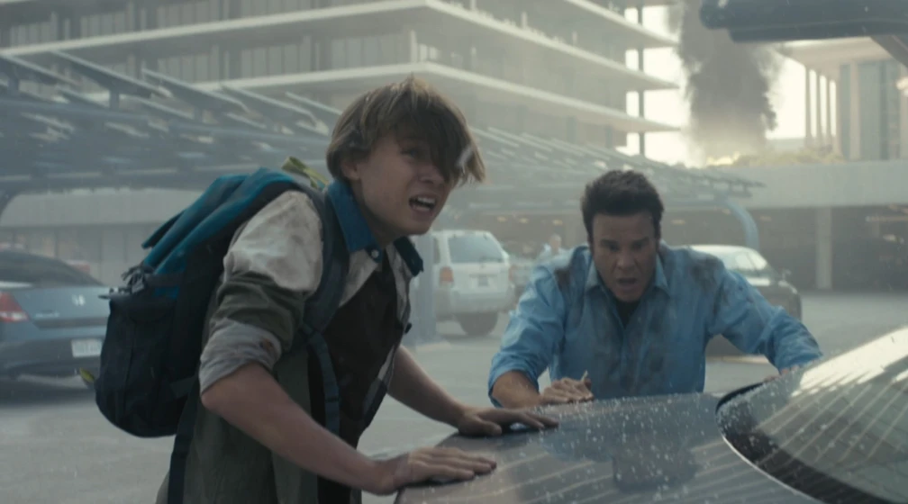 Craig Sheffer y C.J. Valleroy en destruccion-en-los-angeles