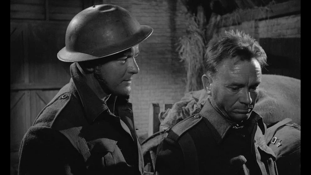 John Mills y Robert Urquhart en dunkerque-1958