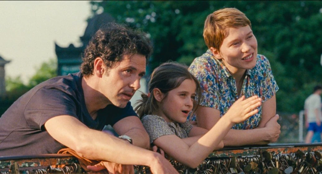 Melvil Poupaud, Léa Seydoux y Jacqueline Hansen-Løve en una-bonita-manana